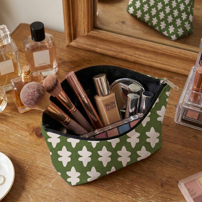 Printed - Emerald Symmetry Cosmetic Pouch
