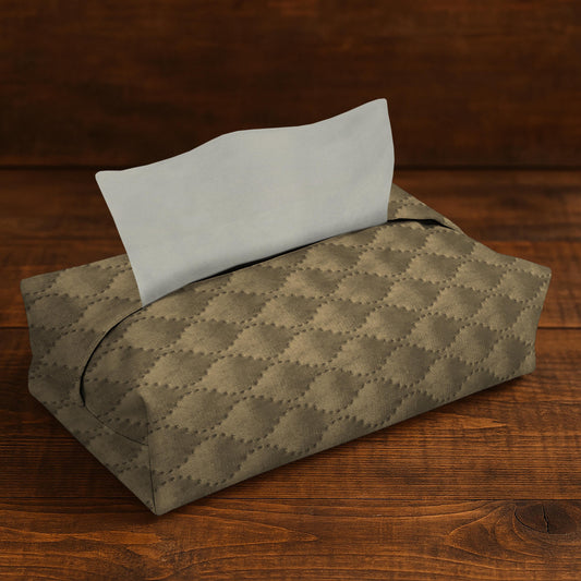 Quilted Velvet - Fawn Tissue Box Trendy Home