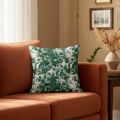 Printed - Victorian Green Cushion Cover Trendy Home