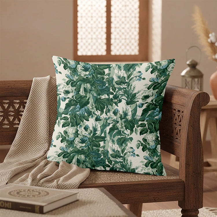 Printed - Victorian Green Cushion Cover Trendy Home