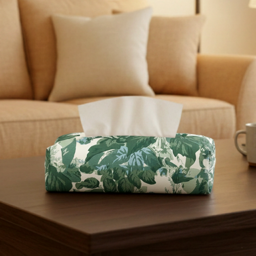 Printed - Victorian Green Tissue Box Trendy Home