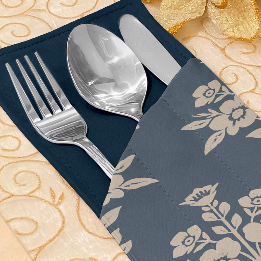 Printed - Country Bouquet Cutlery Pouch Trendy Home