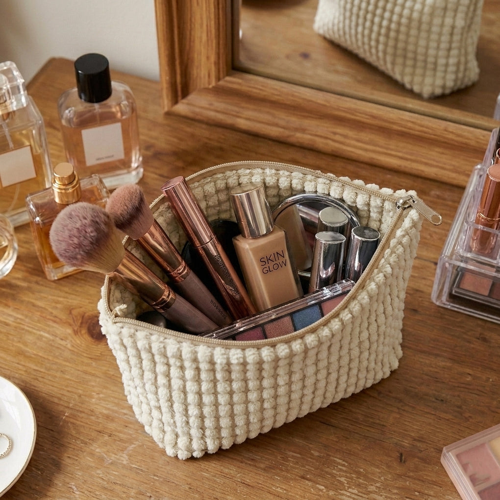 Corduroy Fur - Condense Cosmetic Pouch