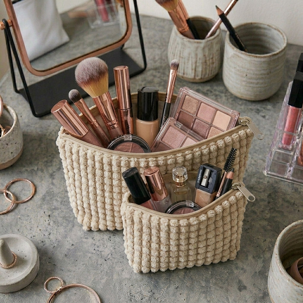 Corduroy Fur - Condense Cosmetic Pouch