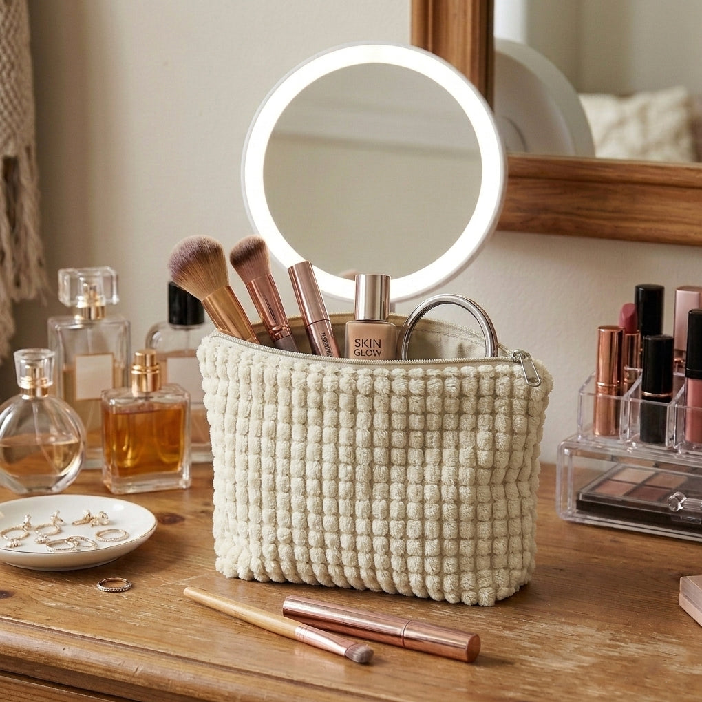 Corduroy Fur - Condense Cosmetic Pouch
