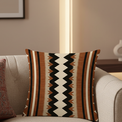 Printed - Tribal Terracotta Cushion Cover Trendy Home