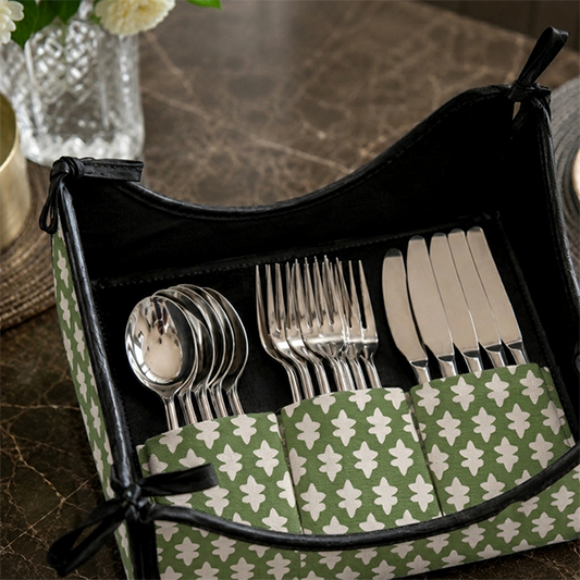 Printed - Emerald Symmetry Cutlery Tray