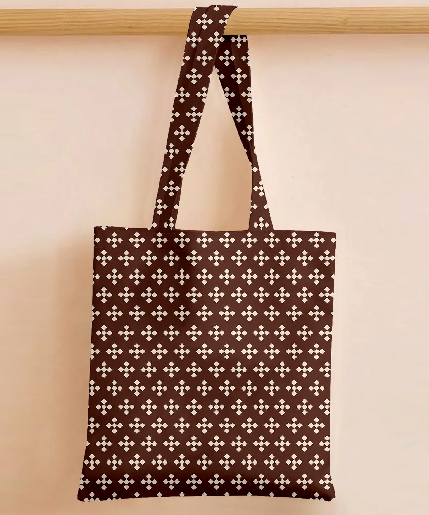 Printed - Espresso Foulard Tote Bag Trendy Home