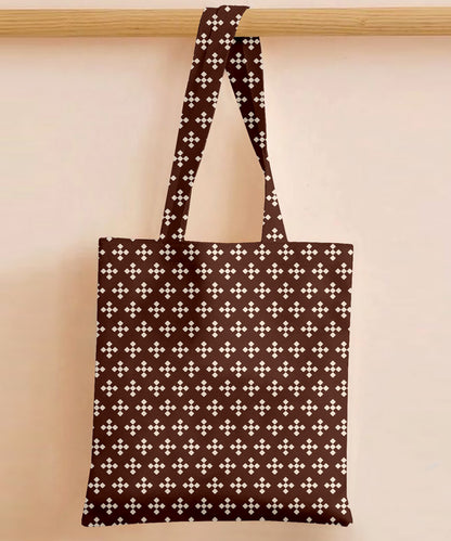 Printed - Espresso Foulard Tote Bag Trendy Home
