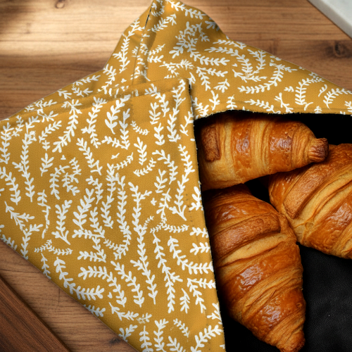 Printed - Mustard Mist Roti Kapra Trendy Home