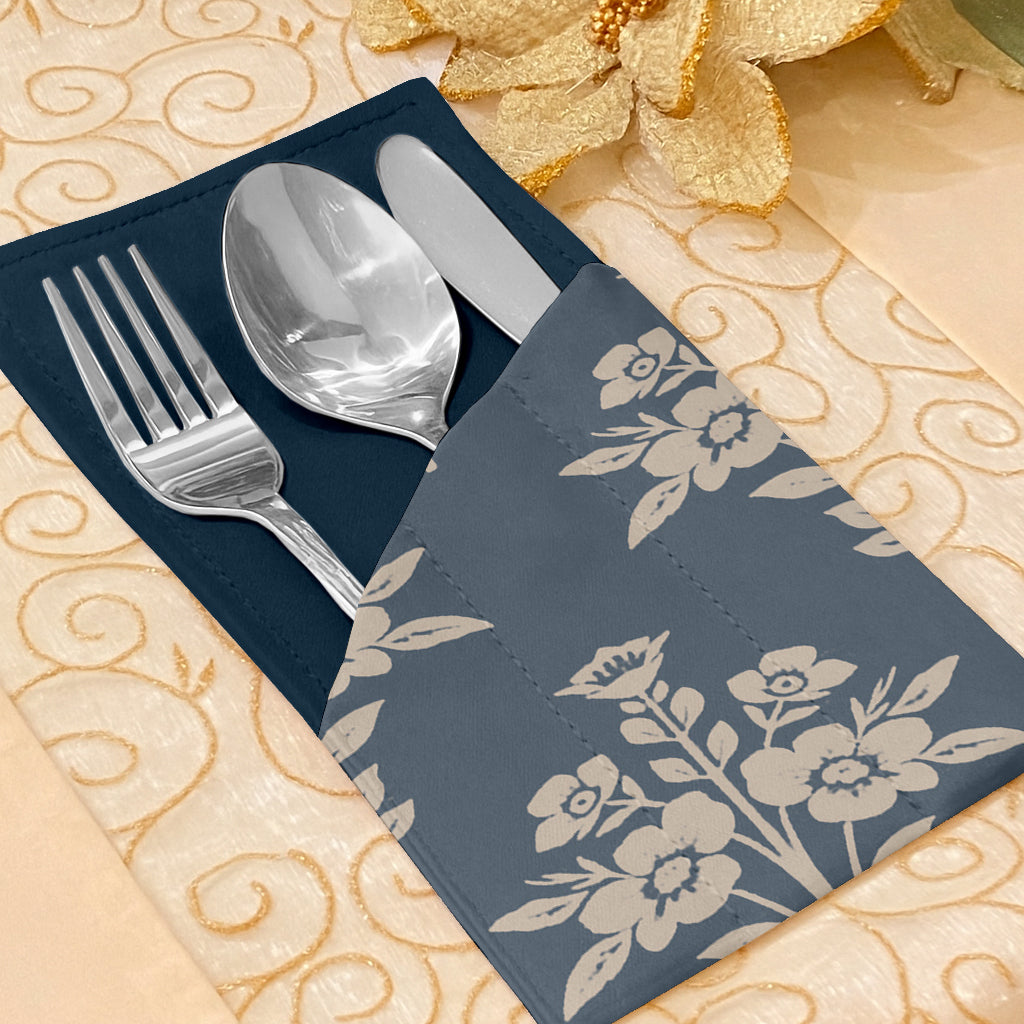 Printed - Country Bouquet Cutlery Pouch Trendy Home