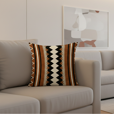 Printed - Tribal Terracotta Cushion Cover Trendy Home