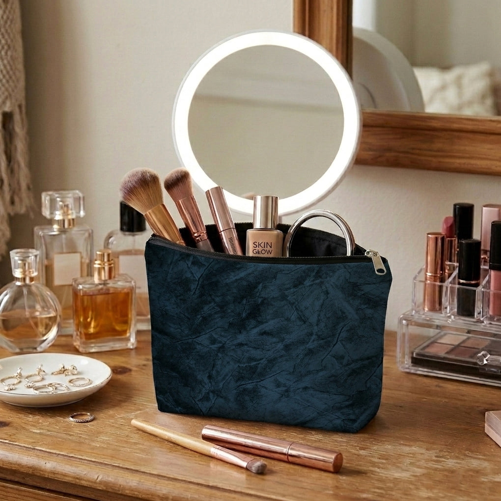 Turkish Velvet - Deep Blue Cosmetic Pouch