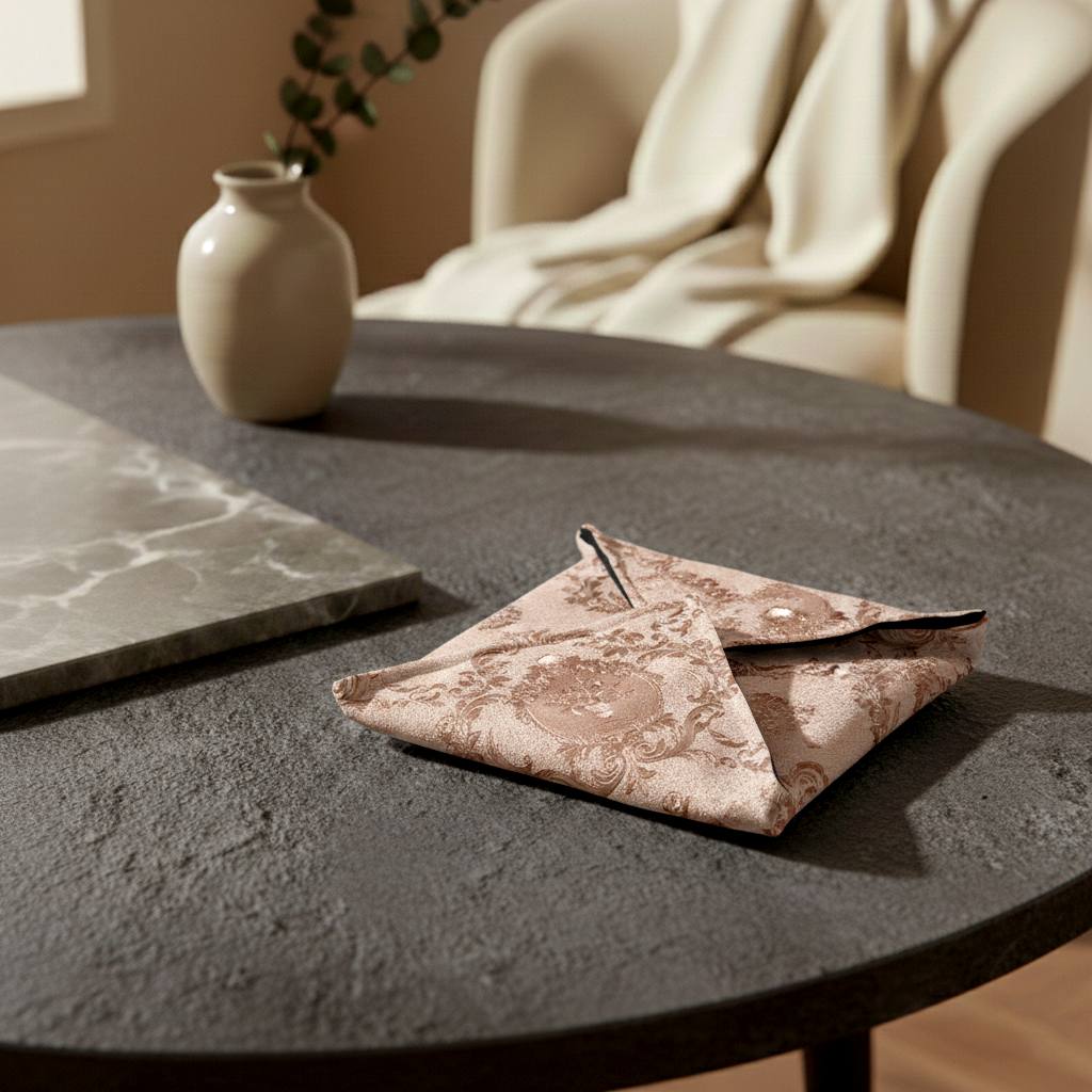 Embossed Leather - Blush Umber Roti Kapra Trendy Home