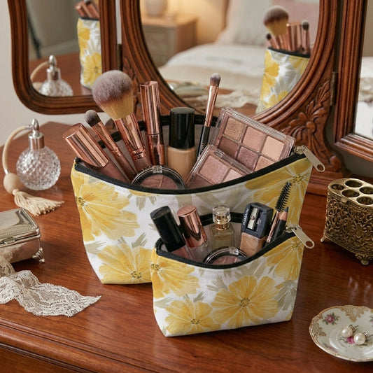 Printed - Honey Blossom Cosmetic Pouch