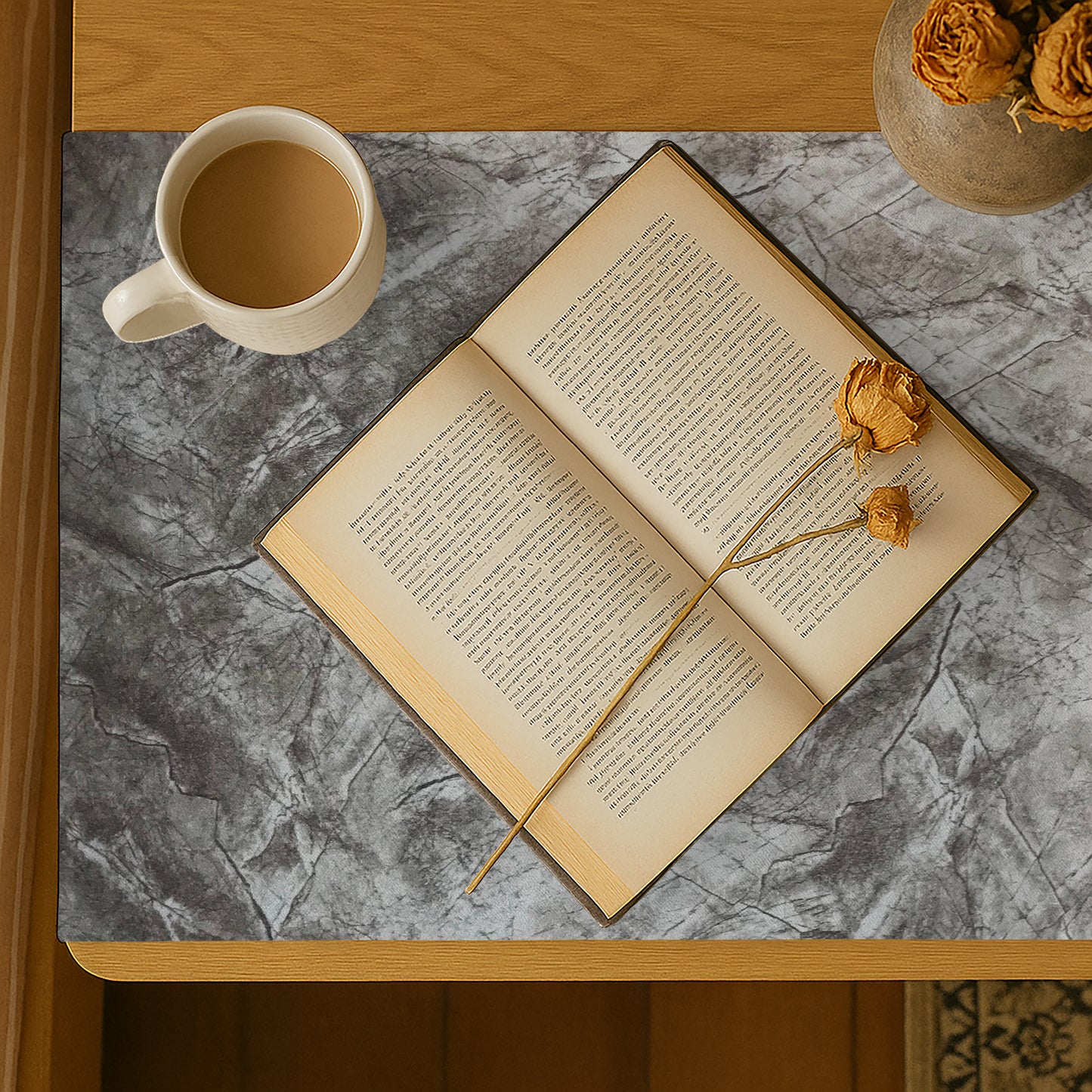 Turkish Velvet - Pearl Bed Side Table Accent Trendy Home