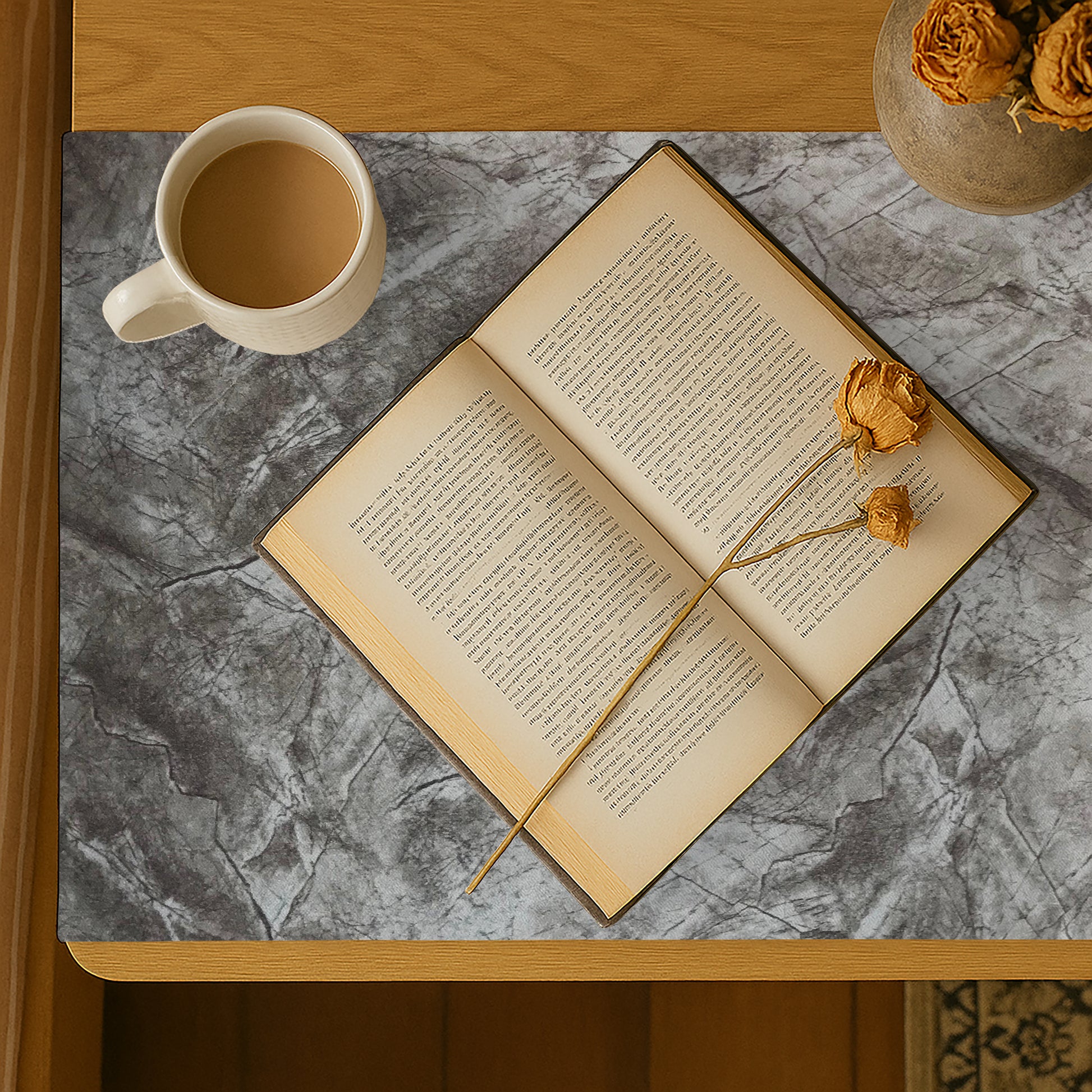 Turkish Velvet - Pearl Bed Side Table Accent Trendy Home