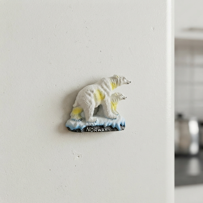 Norway Polar Bear Fridge Magnet trendy home