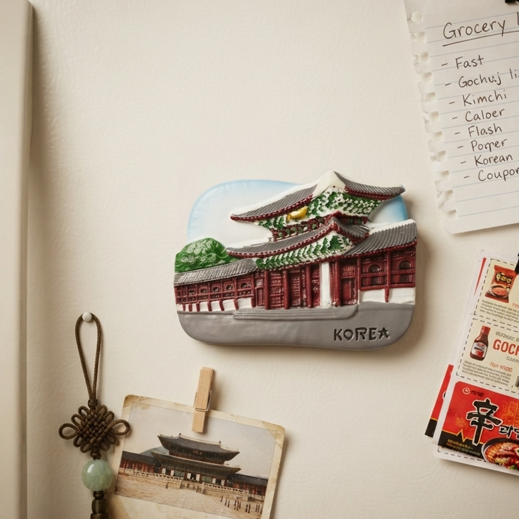 Korea Traditional Palace Fridge Magnet trendy home