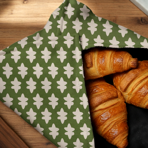 Printed - Emerald Symmetry Roti Kapra Trendy Home