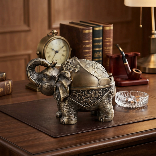 Metallic - Elephant Ashtray trendy home