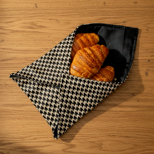 Printed - Beige Houndstooth Roti Kapra Trendy Home