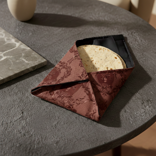 Embossed Leather - Burnt Umber Roti Kapra Trendy Home