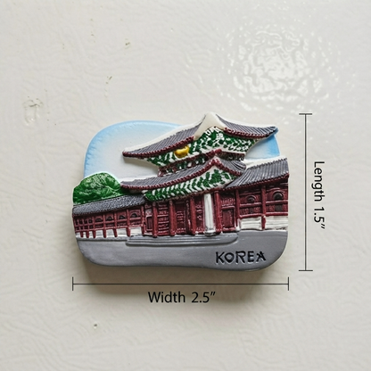 Korea Traditional Palace Fridge Magnet trendy home