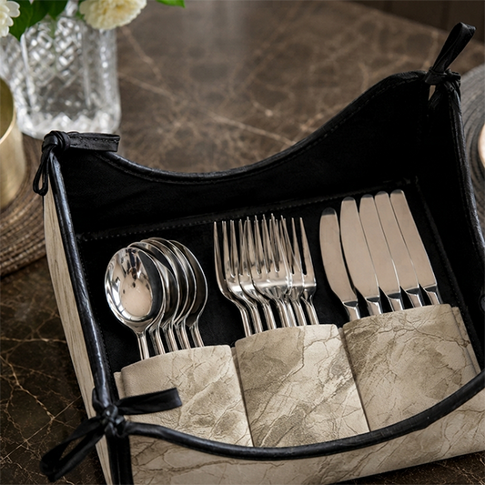 Turkish Velvet - Pearl Cutlery Tray