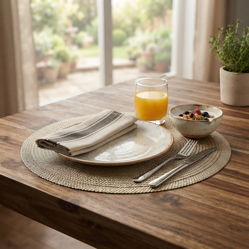 Pvc - Gold Champagne Pearl Charger Plate
