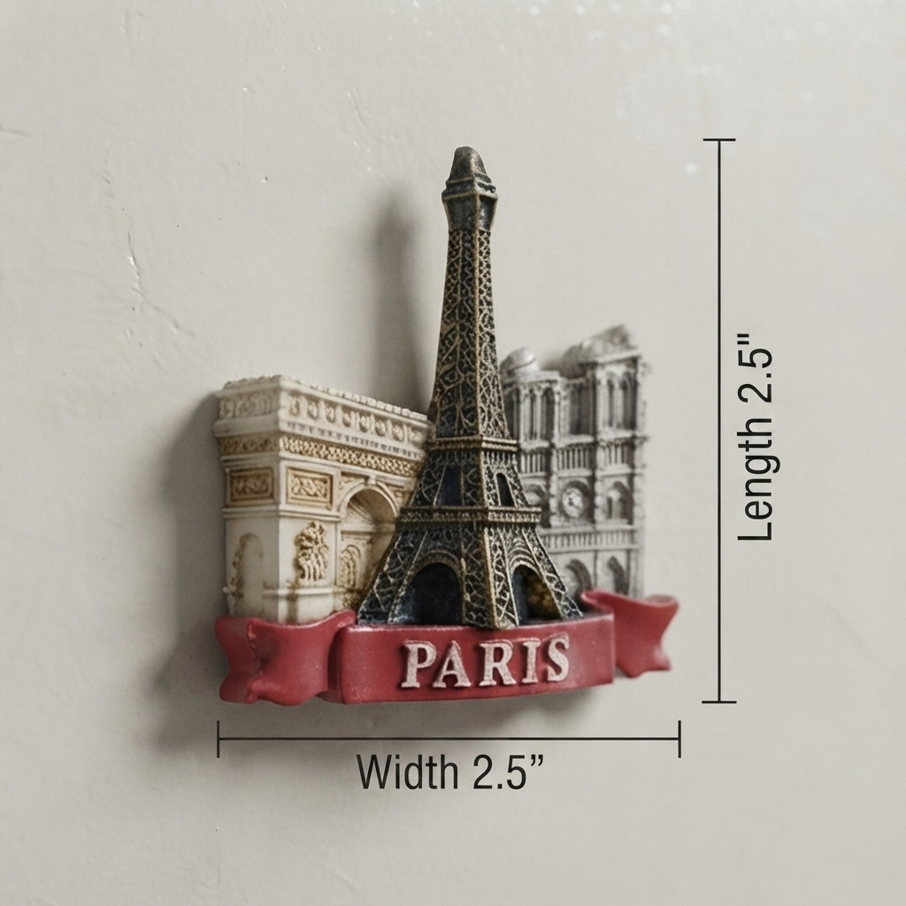 Resin - Paris Fridge Magnet