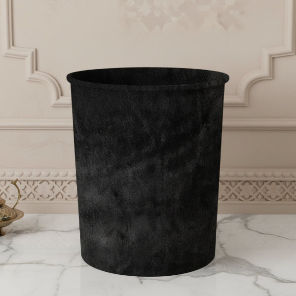 Malai Velvet - Black Dustbin Trendy Home