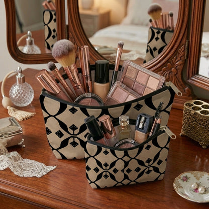 Printed - Beige Nomad Cosmetic Pouch