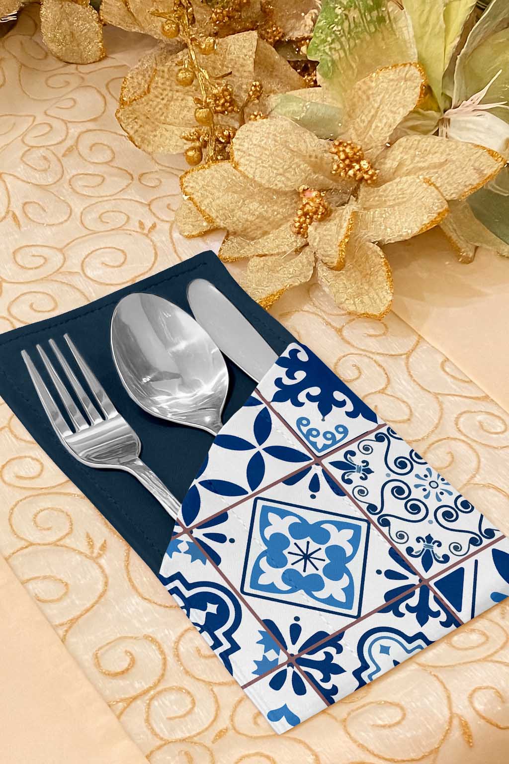 Printed - London Castle Cutlery Pouch Trendy Home
