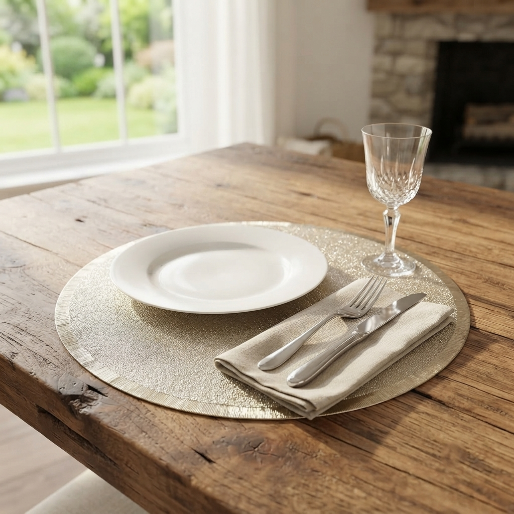 Pvc - Gold Eclipse Charger Plate