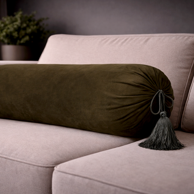 Malai Velvet - Fawn Round Pillow (pair) Trendy Home