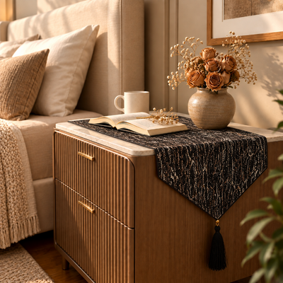 Shanghai - Siyah Bed Side Table Accent Trendy Home
