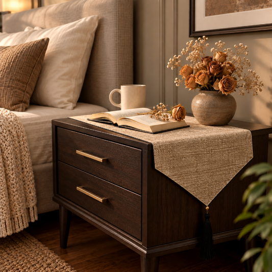 Fine Jute - Mud Bed Side Table Accent Trendy Home