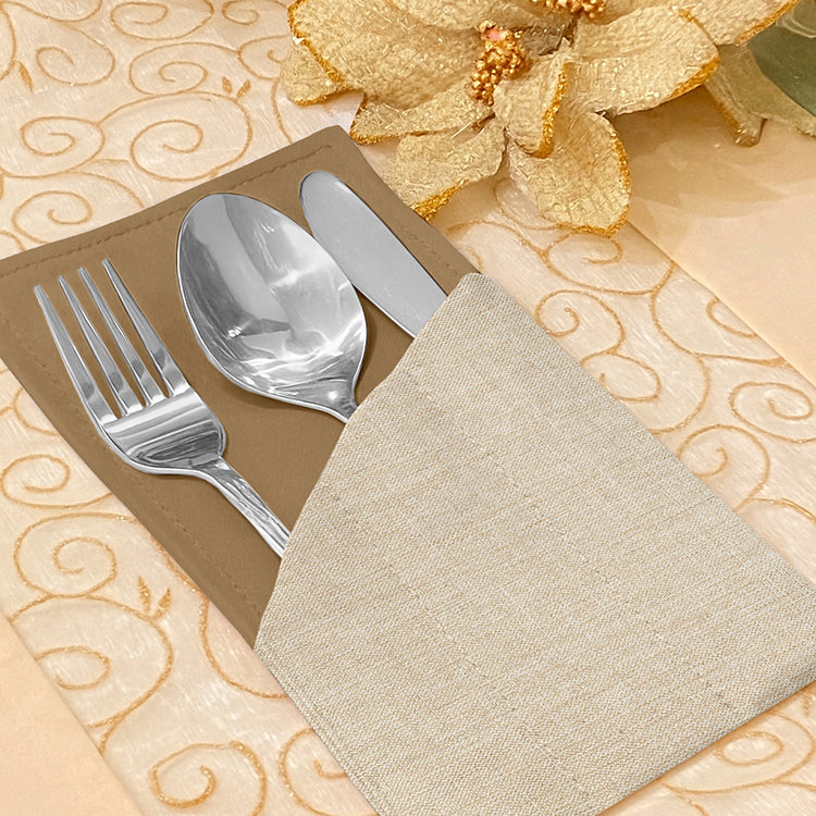 Fine Jute - Wheat Cutlery Pouch Trendy Home