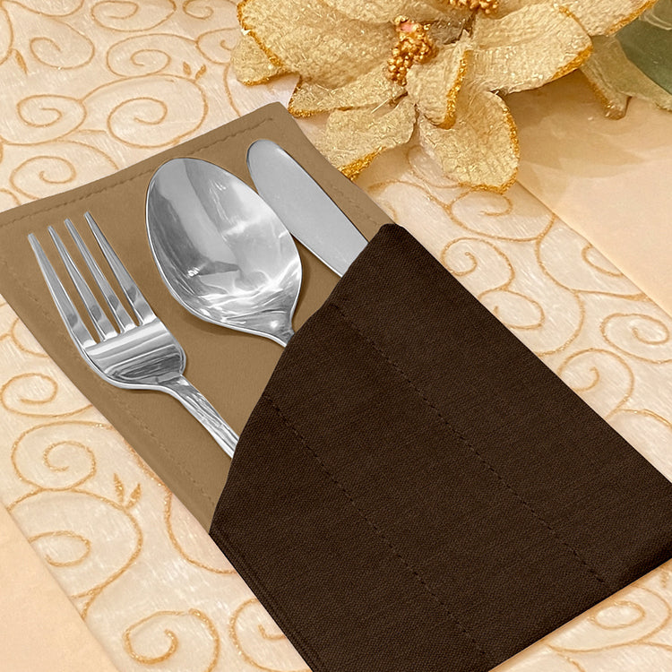 Fine Jute - Espresso Cutlery Pouch Trendy Home