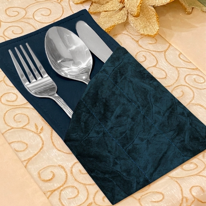 Turkish Velvet - Deep Blue Cutlery Pouch Trendy Home