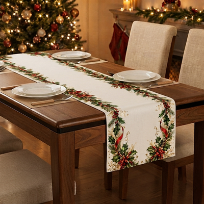 Printed - Festive Table Runner Trendy Home
