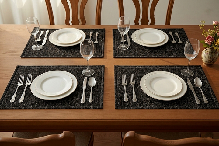 Shanghai - Siyah Table Mat Trendy Home