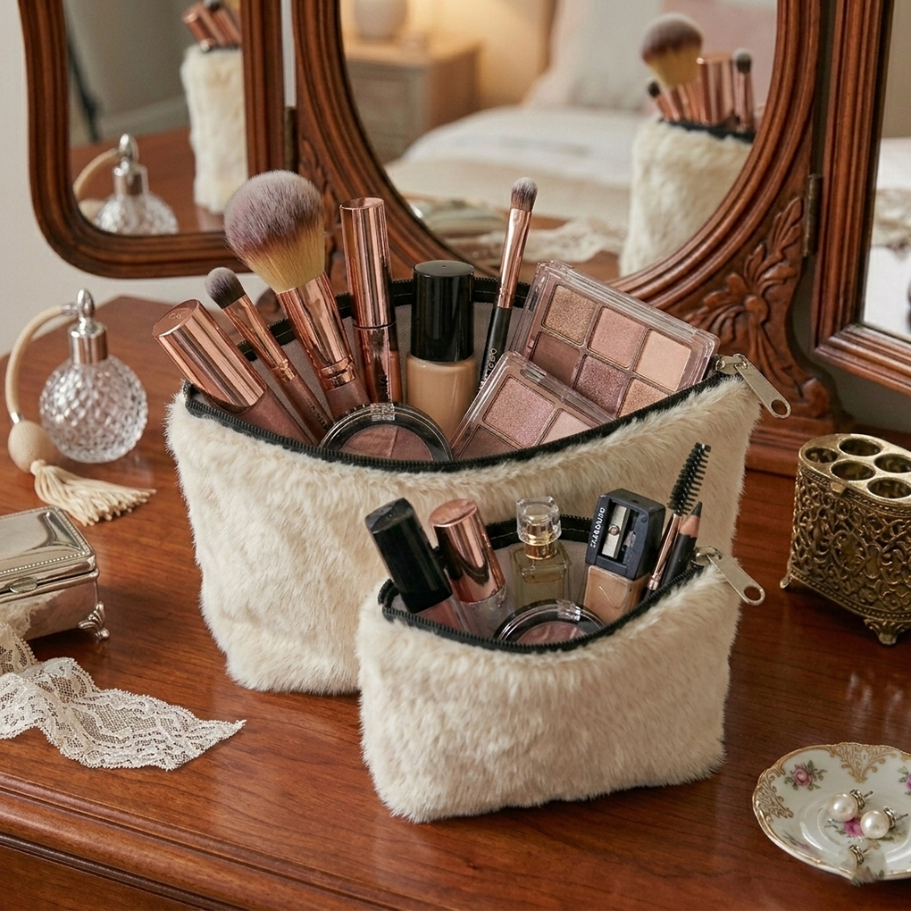 Cat Fur - Oasis Cosmetic Pouch
