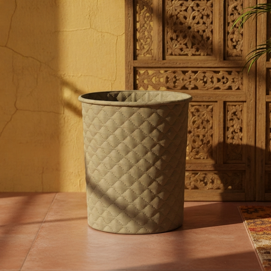Quilted Velvet - Fawn Dustbin