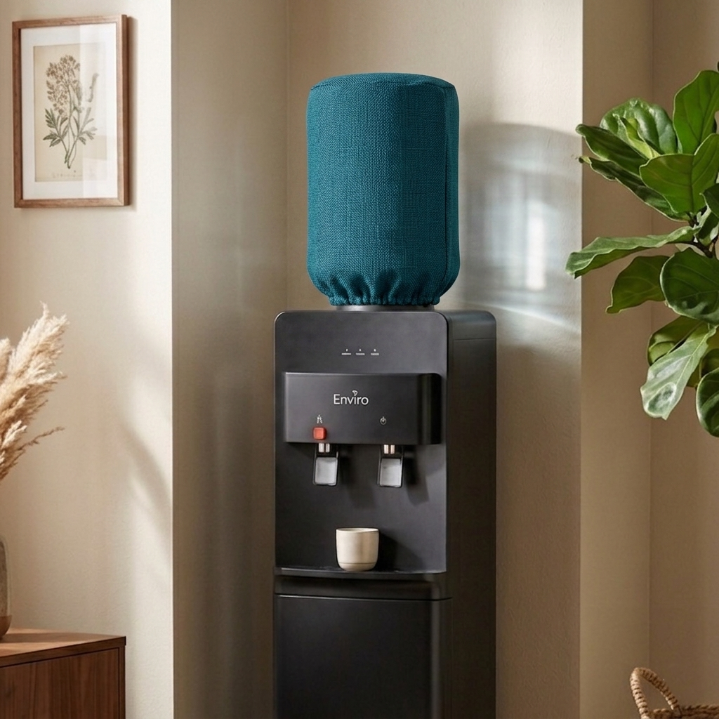 Fine Jute - Dark Turquoise Bottle Dispenser Cover Trendy Home