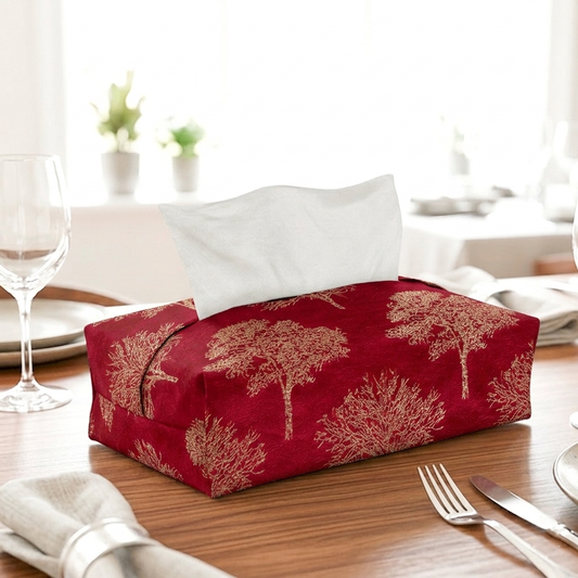 Shanghai - Ruby Tissue Box Trendy Home