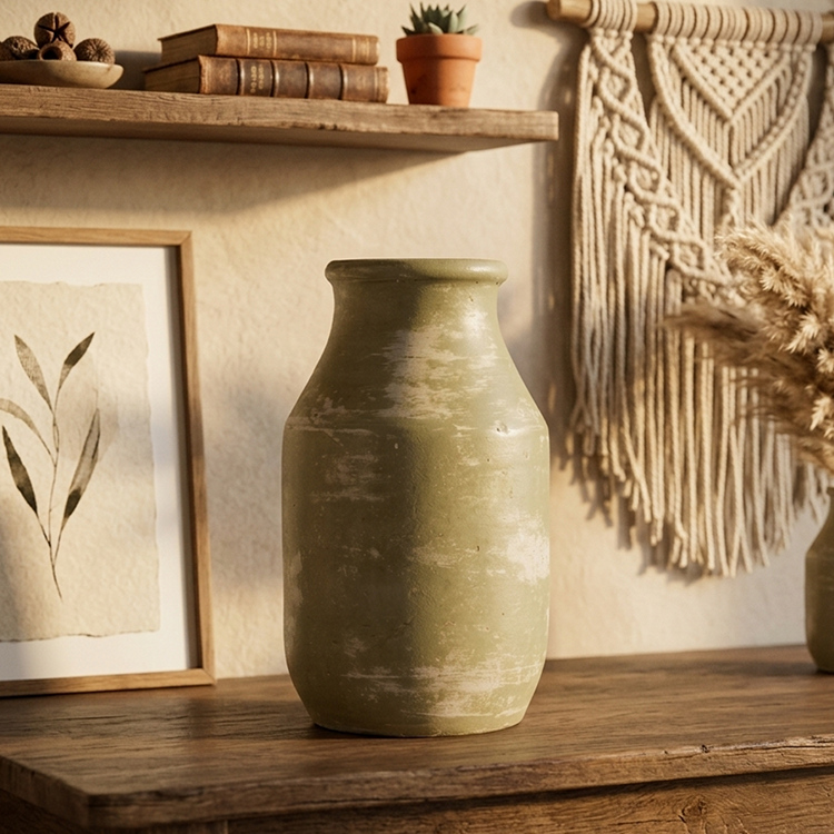 Vintage Barrel - Tuscan Vase Trendy Home