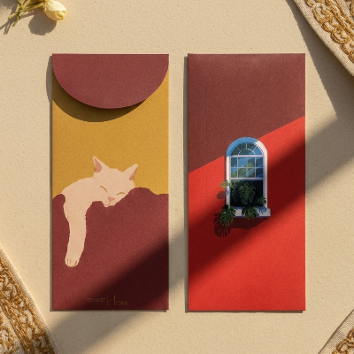 Sleepy Red Envelope Trendy Home