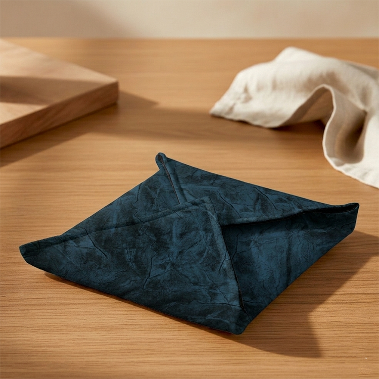 Turkish Velvet - Deep Blue Roti Kapra Trendy Home
